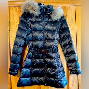 Laundry by Design Womens down jacket with real fur lined hood (Size M)